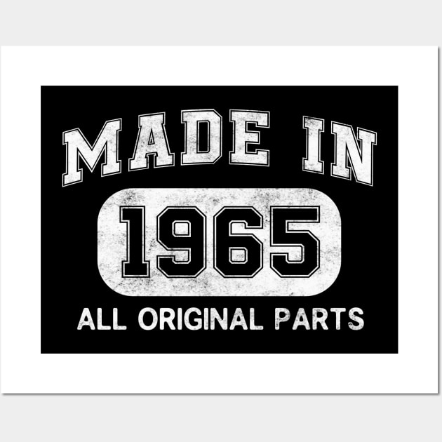 Made in 1965 Birthday gifts 57 Years old 57th Bday Present Wall Art by flandyglot